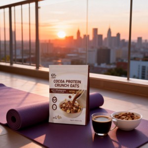 Ciotola per Colazione Croccante al Cacao Scuro, Senza Sensi di Colpa, Basso Contenuto di Zuccheri e Alto Contenuto di Fibre - Product Image 4