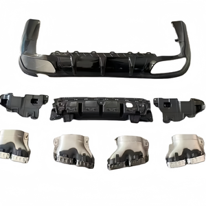 2019-2022 pour Mercedes Benz CLS classe diffuseur de lèvre arrière avec embouts d'échappement nouvelle condition pare-chocs mise à niveau vers CLS63 <span class=keywords><strong>AMG</strong></span> - Product Image 1