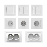 Interruptor de Luz de Pared IGOTO Estándar Europeo de 1/2/3 Botones, 10A 250V, Montaje Empotrado, Certificado CE, para Uso Residencial y Comercial