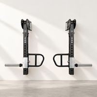 Kit d'accessoires pour Power Rack avec barres de levage pour plaques de poids, bras de jammer réglables et accessoires d'entraînement en salle de sport en option