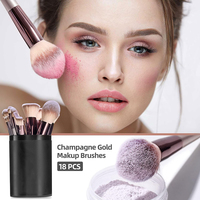 Professionnel 18 pièces pinceaux de maquillage ensemble fond de teint cils sourcil fard à paupières correcteur brosse outil pour visage