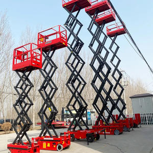 Gunting portabel Lift Lift Lift hidrolik bisa digerakkan pengangkat udara Platform 6m 8m 10m 12m digunakan angkat Boom - Product Image 6