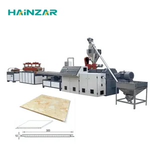 PVC Plastic Ceiling Wall Panel Making Machine With Online Lamination Line