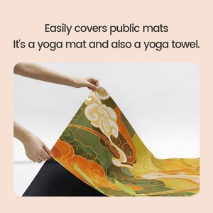 ATHSPO personalizado cuero gamuza grande 188*68cm cuero antideslizante Yoga <span class=keywords><strong>Mate</strong></span>, estera de goma Natural estera de Yoga de alta calidad - Product Image 5