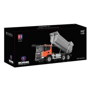 Double E E593-003 <span class=keywords><strong>Camion</strong></span> benne basculante <span class=keywords><strong>RC</strong></span> <span class=keywords><strong>Scania</strong></span> G540 1/20 2.4G en alliage, modèle d'ingénierie autorisé - Product Image 6
