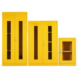 Emergency Cabinet 1920x1200x500mm Double Glass Door Left 2 Compartments Right Rod SCBA <b>Bracket</b> Fire Rescue Storage - Product Image 6