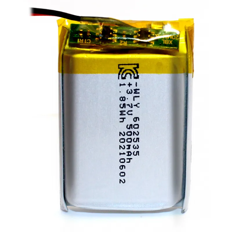 500mAh 602535 602636 Rechargeable 3.7V Li-ion battery for SMART WATCH for GPS battery