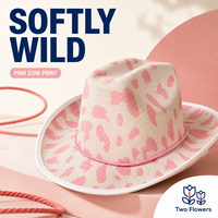 Chapeau de cowboy pour enterrement de vie de jeune fille - Accessoire de costume sur le thème western pour fête prénuptiale, Nouvel An chinois, Saint-Valentin, en polyester