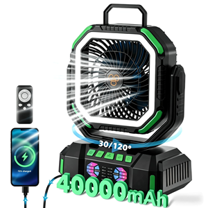 Outdoor Portable Electric 40000mAh Ultra-long-lasting Camping Fan LED <b>Lights</b> Brushless Motor USB Bank SleepTimer Car RV - Product Image 1