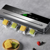 Machine d'emballage sous vide entièrement automatique pour la conservation des aliments, modes sec et humide, scellage automatique à une touche