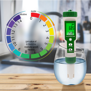Monitor Digital de Calidad del Agua 5 en 1, Medidor de PH/TDS/EC/ORP/Temperatura, Medidor de PH para Piscinas, Agua Potable y Acuarios - Product Image 4
