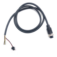 Faisceau de câbles personnalisé avec connecteur aviation multipol, assemblage de câbles blindés FT1 ignifuge, OEM pour l'automatisation industrielle