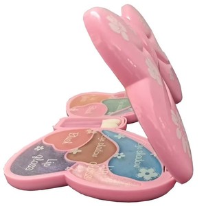 Ensemble de peintures pour le visage pour filles, boîte de <span class=keywords><strong>maquillage</strong></span> en plastique scintillante avec papillons, jouet de princesse pour petite fille, cadeau d'anniversaire familial - Product Image 2