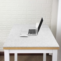 Grand tapis de souris XXL pour ordinateur de bureau, coussin antidérapant, en feutre de laine, parfait pour jeu Gamer