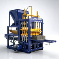 Machine à fabriquer des blocs de béton entièrement automatique durable QT4-15s, presse hydraulique, machine à briques de pavés pour les machines de construction