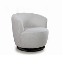 Fauteuil pivotant en tissu, fauteuil rond, canapé individuel pour salon, chambre à coucher, décoration intérieure