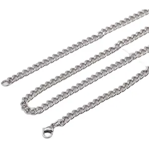 Factory wholesale new trend 925 sterling silver not fade guba necklace men and women with hip hop chain