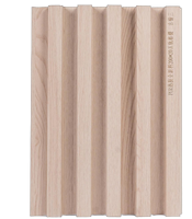 Panneaux muraux rainurés en PVC WPC à grain de bois pour la décoration