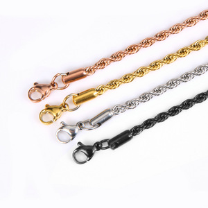 Кубинская цепочка «Фигаро» из нержавеющей стали, ширина 2/3/4/5 мм - Product Image 5