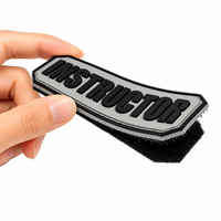 Écusson nominatif 3D personnalisé en PVC avec auto-agrippant, étiquette nominative en caoutchouc personnalisée, badge moral tactique étanche pour uniformes, chapeaux et sacs