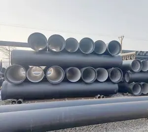 ISO2531 EN545 Ductile Cast Iron Flanged Pipes K9 K8 C25 C30 C40 Ductile Cast Iron Pipe For Water Supply Project