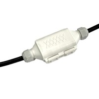 Boîte étanche en gel pour applications sous-marines avec connecteurs à vis, boîte de jonction en plastique étanche IPX8 pour câbles en gel