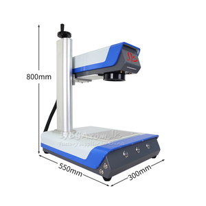 เครื่องแกะสลักโลหะแบบตั้งโต๊ะ LY Desktop Mini Fiber Laser Marking Machine รุ่นอัพเกรด พร้อมแกนหมุนแบบลูกกลิ้ง กำลัง 50W 30W 20W UV 5W - Product Image 4