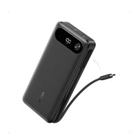 Batterie externe Anker 20 000 mAh avec câble USB-C intégré, chargeur portable 87 W max, charge rapide, 2 sorties USB-C, 1 sortie USB-A