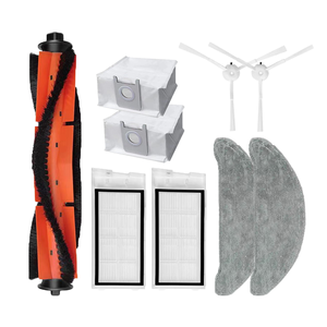 Kit de brosses latérales, filtre <span class=keywords><strong>HEPA</strong></span>, serpillière et sac à poussière pour aspirateur robot <span class=keywords><strong>Roidmi</strong></span> <span class=keywords><strong>Eve</strong></span> <span class=keywords><strong>Plus</strong></span>, compatible MingRui - Product Image 1