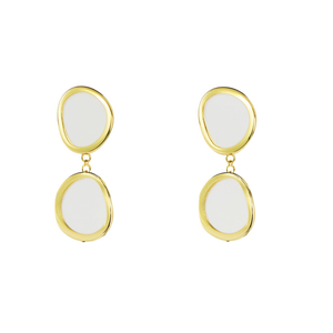 Fashion Drop <b>Earrings</b> 316L Stainless Steel PVD Gold Plating Sustainable Resistant - Product Image 2