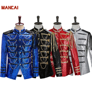 Costume de Prince Steampunk pour Homme avec Chaînes à Pompons, Veste de Halloween, Blazer de <span class=keywords><strong>Chanteur</strong></span> Rock, Stars Pop, Tenue Royale de Nobile - Product Image 5