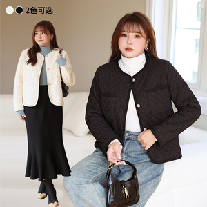 Chaqueta Acolchada de Algodón Runqi, Talla Grande, Otoño Invierno, Estilo Francés Informal, Chaqueta de Mujer de Grosor Medio con Bolsillo - Product Image 2