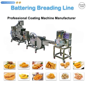 Línea de Producción Automática de Hamburguesas Congeladas, Máquina Formadora de Hamburguesas, Rebozadora y Freidora, Máquina para Hacer Bocadillos - Product Image 1