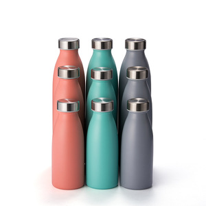 Stainless Steel Water <b>Bottle</b> 500Ml Insulated For Outdoor Camping <b>Pink</b> Blue Dark Blue - Product Image 4