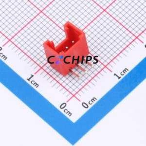 W200110K-3PR2123 Wire-to-Board Pin Header Bent Lead Through Hole,P=2mm Connector 1x3P 2mm Right Angle Insert HY - Product Image 1