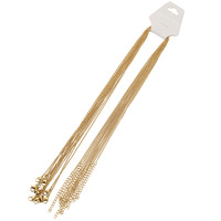 Chaîne en gros en acier inoxydable doré, chaîne fine étanche en forme de O, fourniture de bijoux DIY pour accessoires de pendentifs en pierres précieuses