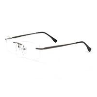 Lunettes de vue en titane sans monture de haute qualité, lot de 3 pour hommes, montures optiques légères imprimées