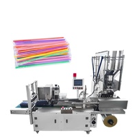 Machine d'emballage et de scellage automatique individuelle pour sacs de pailles alimentaires et de boissons, en papier PLA biodégradable