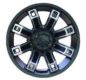 Jantes de voiture en alliage noir 20x14 18x12 18x105 5x1143 <span class=keywords><strong>4X100</strong></span>, jantes de voiture de course - Product Image 1