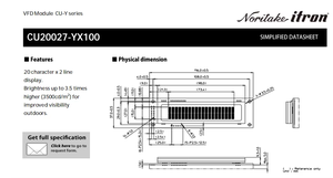 KH202SD58R1-M Hiển Thị VFD Đồng Hồ Mô Đun CU20027 CU20025 VFD - Product Image 3