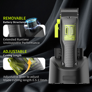 Station de recharge DLC Blade pour tondeuses et coupe-cheveux, lames à faible friction pour des motifs délicats et des contours créatifs en salon de coiffure - Product Image 4