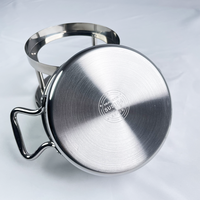 Hui-e Korean StyleIndividual Acier Inoxydable Mini Alcool Portable Hot Pot pour Camping en Plein Air & Restaurant & Home