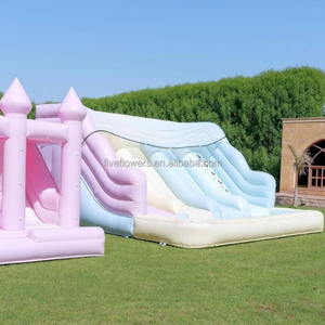 Tobogán Acuático Comercial de 20 pies con <span class=keywords><strong>Piscina</strong></span>, Castillo Inflable de Colores Pastel, Compra en Línea - Product Image 4