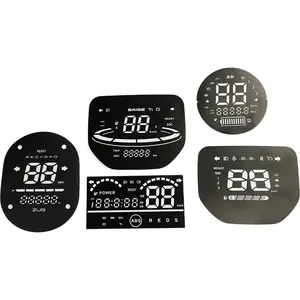 Tùy chỉnh màn hình in ấn 2D ô tô bảng điều khiển đồng hồ tốc độ tachometer cụ cụm faceplate