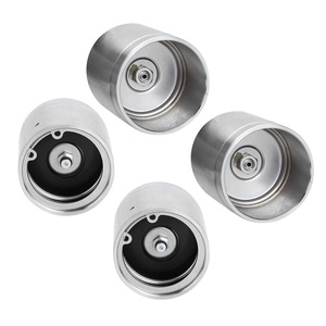 Nouveaux protège-roulements de roue de remorque en acier inoxydable de 1,98 po, cache-poussière, enjoliveurs de moyeu, remplacement pour réparation, fabriqué en Chine, sans numéro OE - Product Image 5