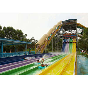 Équipement de parc à thème amusant aquatique de haute qualité Parc aquatique Baril et toboggan Toboggan de piscine - Product Image 5