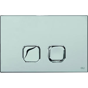 Chrome <b>PLAIN</b> DOUBLE BUTTON CONTROL PLATE for Turning <b>Tool</b> - Product Image 2