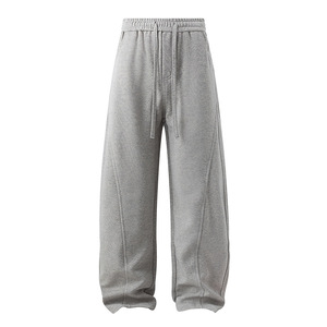 <span class=keywords><strong>Pantalon</strong></span> de survêtement populaire 2026 avec logo personnalisé, coupe <span class=keywords><strong>ample</strong></span>, blocs de couleur, jambe droite, ourlet incurvé, en tissu Air-Layer - Product Image 3