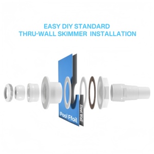 Accessoires de nettoyage de filtre mural anti-salissures ABS adaptés aux piscines hors sol - Product Image 5