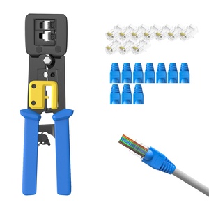 Nhà Máy Giá tay <span class=keywords><strong>crimper</strong></span> cho Ethernet kết nối <span class=keywords><strong>EZ</strong></span> uốn công cụ cho 8pin 6pin đi qua <span class=keywords><strong>RJ45</strong></span> dây thép vũ nữ Thoát Y - Product Image 1